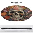 thumbnail image 2 of Gothic Skull Lover Floral Medallion Round Rug - Small Round Area Rug, Soft Non-Slip Machine Washable Bedroom Mat Indoor Accent Entry Carpet for Office Desk Dorm Hallway, 2 of 7