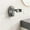 Gray, variant on Hair Dryer Holder, Wall Mounted with Suction Cup, No Drill Installation Required, 360° Adjustable Rotation for Hands Free Drying, Universal Compatibility, Additional Hook for Cord Storage