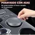 thumbnail image 3 of Posavasos para Coche, Juego de 4 Portavasos Universales de Silicona, Antideslizantes y a Prueba de Fugas (Gris), 3 of 4