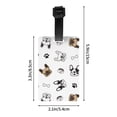 thumbnail image 4 of PAYOHTO Luggage Tags for Suitcases French Bulldog Pattern Paw Bone PVC Lable for Travel Bag, 4 of 7