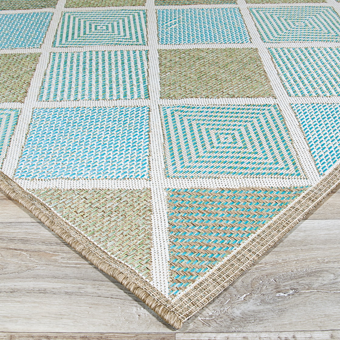 Couristan Monaco Meridian Indoor / Outdoor Area Rug, Multicolor, 2'3" x 11'9" Runner
