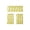 Yellow-3pcs, variant on 3pcs Kitchen Curtain Set with Valance and 2 Tier Panels, Light Filtering Thermal Cafe Curtains for Small Window, Basement, Bathroom, Laundry Room and Dining Area Decor, Yellow