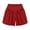 Red, variant on Bmisegm Summer Shorts for Women Plus Size Solid Color Summer Loose Fit Pleated Elastic Waistb Beach Wide Leg Shorts with Pockets Sky Blue M