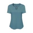 thumbnail image 6 of Edvintorg Womens Trendy Clothes Plus Size Lightweight Keyhole Neck Short Sleeve Cut Out Casual Shirts Women's Tops, Tees & Blouses Navy XL, 6 of 6