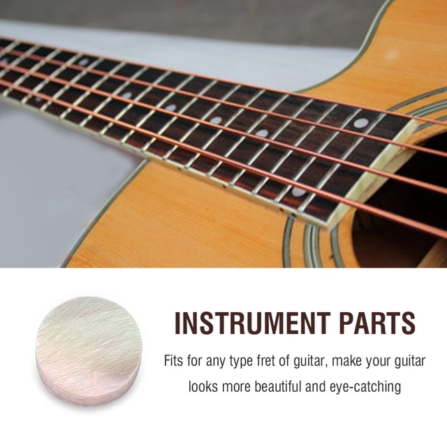 Puntos para diapasón, 12 piezas, incrustaciones de 6 mm, marcadores para diapasón de guitarra, True Excellence