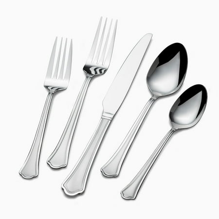 International Stainless Flatware - International Silver Capri Frost 20-Piece Stainless Flatware Set