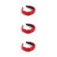 thumbnail image 3 of Minnieouse Diadema de terciopelo trenzado, diadema ancha de lujo para mujeres y niñas, diadema sólida, banda para la cabeza para banquete de Type1 NO1, 3 of 6