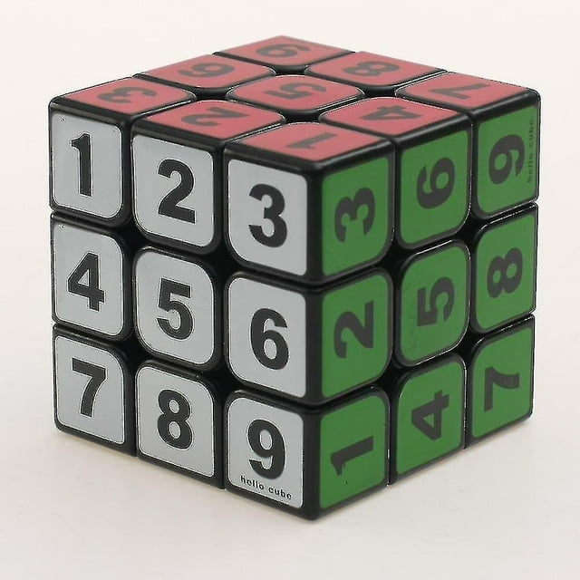 Juguete educativo Puzzle Cube Rubik's Cube, número 3 x 3 x 3 x 3, color negro