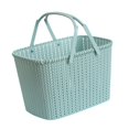 thumbnail image 4 of Cesta abierta de ducha portátil, caja organizadora de cosméticos, bolsa de almacenamiento creativa transpirable, cesta de baño, bolsa para cocina y Azul, 4 of 8