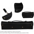 thumbnail image 4 of Flute Carrying Bag Hand Synthetic Leather + Non Woven Fabric + Metal Wind Instrument Storage Case with Shoulder Strap, 4 of 5