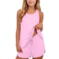 thumbnail image 7 of OGLCCG Tankini Swimsuits for Girls Tweens Two Piece Bathing Suit Modest Swim Suits Sleeveless Tank Tops with Boyshorts with Pockets 5-15 Years, 7 of 7