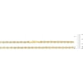 thumbnail image 5 of Floreo 10k Tri-Color Gold 4.2mm Valentino Link Chain Necklace, 5 of 5