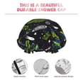 thumbnail image 4 of KLL Space Rockets Pattern Shower Cap & Bath Cap for Women,Reversible Oversized Waterproof Shower Caps for all Hair Lengths,Elastic Reusable Bathing Hair Cap, 4 of 7