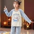 thumbnail image 2 of Conjunto de pijama de franela para niños de Sanrio, Hello Kitty Cinnamoroll, ropa de dormir de invierno gruesa, pantalones para niños, ropa de estar por casa navideña para niñas, 2 of 5