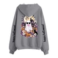 thumbnail image 4 of Edvintorg Womens Jacket Halloween Printed Hooded Zip up Coat Long Sleeve Loose Casual Outerwear with Pocket Plus Size Women's Clothing Gray S-3XL, 4 of 8