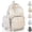 Pink, variant on Y2k Star Striped Backpack with Lace Backpack Lightweight Preppy | Kawaii Cute Coquette Backpack Multi-Pocket Nylon Y2k Bookbag for Walking Rucksack Fashion Travel Daypack