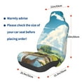 thumbnail image 3 of Wukai Countryside Farm Cow Full Set Car Seat Covers with Soft Padding Universal Auto Front Seats Protector and Cushion Mat, 3 of 5