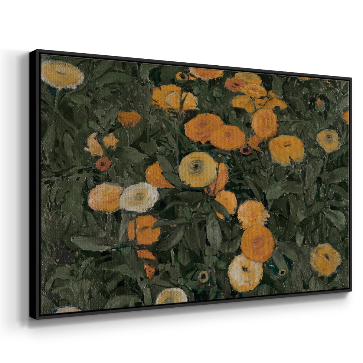 Vintage Botanical Print-LXXV By Wexford Home Framed in Black Wood Gallery Wrapped Canvas 25 in. x 37 in.