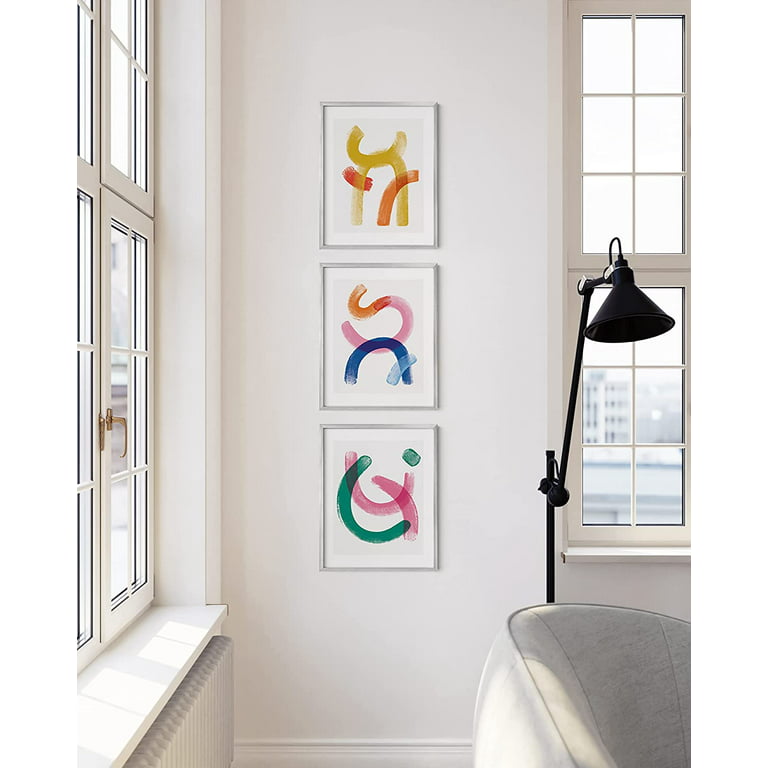 Haus and Hues Set of 4 24x36 Poster Frames - White Frames 24 by 36 Poster Frames Gallery Wall Frame Set, White Poster Frames 24x36 Large Picture