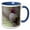 Blue/White, variant on 3drose, Annas Hummingbird, 11oz Two-tone Yellow Mug