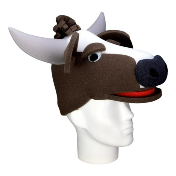 Big Cow Hat - Handmade Cow Hat - Cow Gift Party Hat - Custom Animal Hat - Zoo Animal Party Hat - Farmhouse Deco Hat