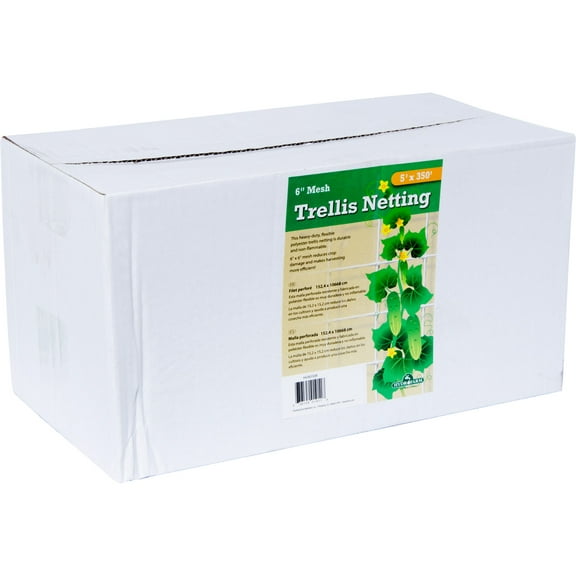 Trellis Netting, 5' x 350' Roll,  6" Mesh