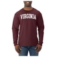 thumbnail image 2 of Wild Bobby State of Virginia College Style Men Long Sleeve Shirt, 2 of 6