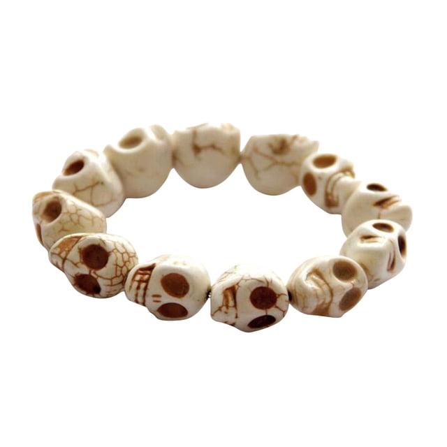 TopLLC Bracelet Crâne Turquoise Bijoux Rétro Bracelet Fantôme Bracelet Cadeau Crâne Personnalisé