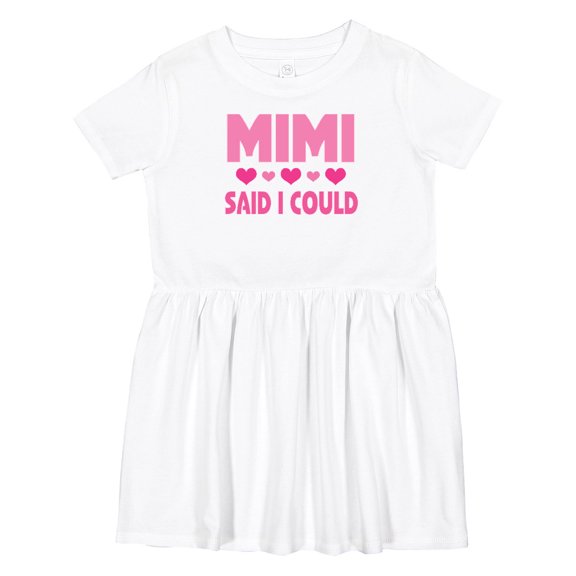 Inktastic Mimi Said Could Funny Granddaughter Girls Toddler Dress