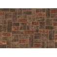 thumbnail image 1 of Ahgly Company Indoor Rectangle Patchwork Brown Transitional Area Rugs, 7' x 10', 1 of 4