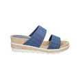 thumbnail image 2 of EASY STREET Womens Blue Goring Maryann Round Toe Wedge Slip On Sandals Shoes 7.5 M, 2 of 4