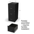 thumbnail image 3 of 3-Drawer Filing Cabinet, Letter Size, Lockable - Black Office File Cabinet, 3 of 8