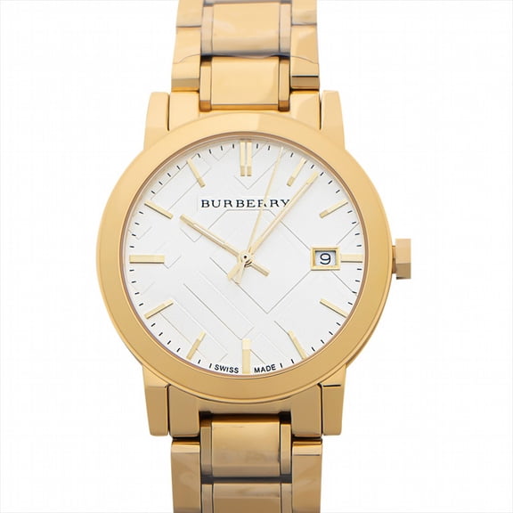 Burberry THE CITY Gold Tone Unisex Watch 38mm BU9003