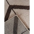 thumbnail image 6 of HAND KNOTTED WOOL GEOMETRIC MODERN AREA RUGS - 5'x8', Rectangle Shape, Beige Brown Color, Classic Traditional Design, Low Pile Handmade Area Rugs for Living Room, Bed Room (N01052), 6 of 8