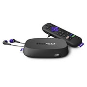 Roku 4K DTS Digital Surround Voice Remotes and JBL Wired Earphones 500000 Movies and TV Episodes Count Pack