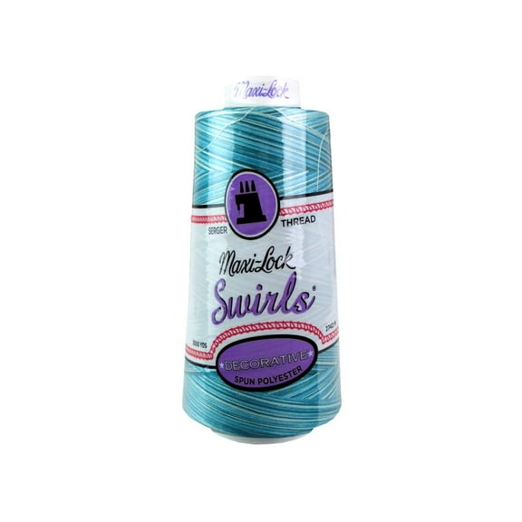 A&E Maxi Lock Swirls Thread 3000yd Blue Water Ice