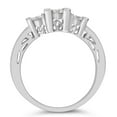 thumbnail image 5 of 10k White Gold 1/2ct TDW Round and Baguette Diamond Band Ring (H-I, SI1-SI2), 5 of 8