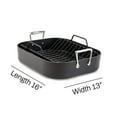 thumbnail image 5 of All-Clad HA1 Nonstick Hard Anodized Roaster with Rack Cookware, 13 x 16 inch, 5 of 8