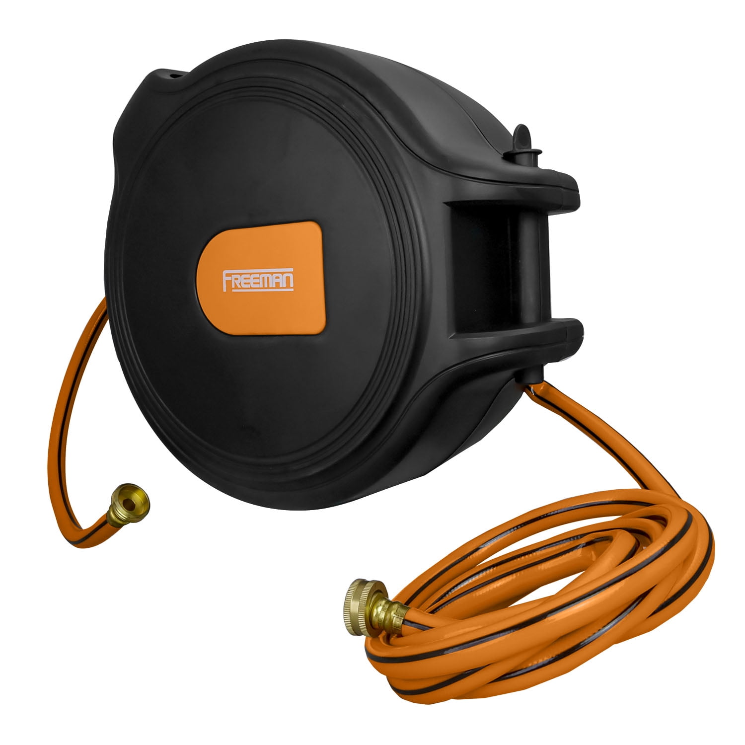 Freeman PWHR1265N 1/2" x 65' Retractable Water Hose Reel with Spray Nozzle
