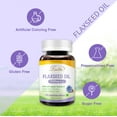 thumbnail image 5 of LOVITA Vegan Omega-3 Cold-Pressed Flaxseed Oil: 1500mg, 900mg ALA, 180 Softgels, 5 of 8