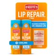 thumbnail image 1 of O'Keeffe's Bálsamo labial reparador de labios refrescante para labios secos, agrietados, palo, paquete doble, 1 of 12