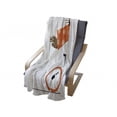 thumbnail image 4 of Horse Soft Flannel Fleece Throw Blanket, Illustration of Cyclist Horse Riding a Bicycle and Wearing Orange Outfits, Cozy Plush for Indoor and Outdoor Use, 50" x 60", Brown Orange Black, by Ambesonne, 4 of 6
