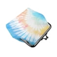 thumbnail image 4 of Lady Leather Wallet Zero 4.13 X 4.52 In Three-Dimensional Buckle Design Small Portable Easy Opening And Closing Lightgrey Tie-Dye Background Vibrant Colors And Swirling (3), 4 of 5