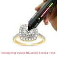 thumbnail image 7 of 0.90 Carat (Cttw) Centre 5MM Round Cut Lab Created Moissanite Diamond Halo Engagement Eternity Ring for Women In 10K Solid Yellow Gold (G-H Color, VVS1 Clarity)-4, 7 of 7