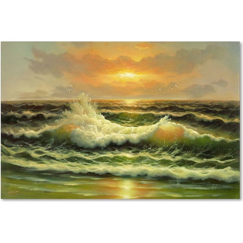 Trademark Fine Art "Sunset" Canvas Art by Rio