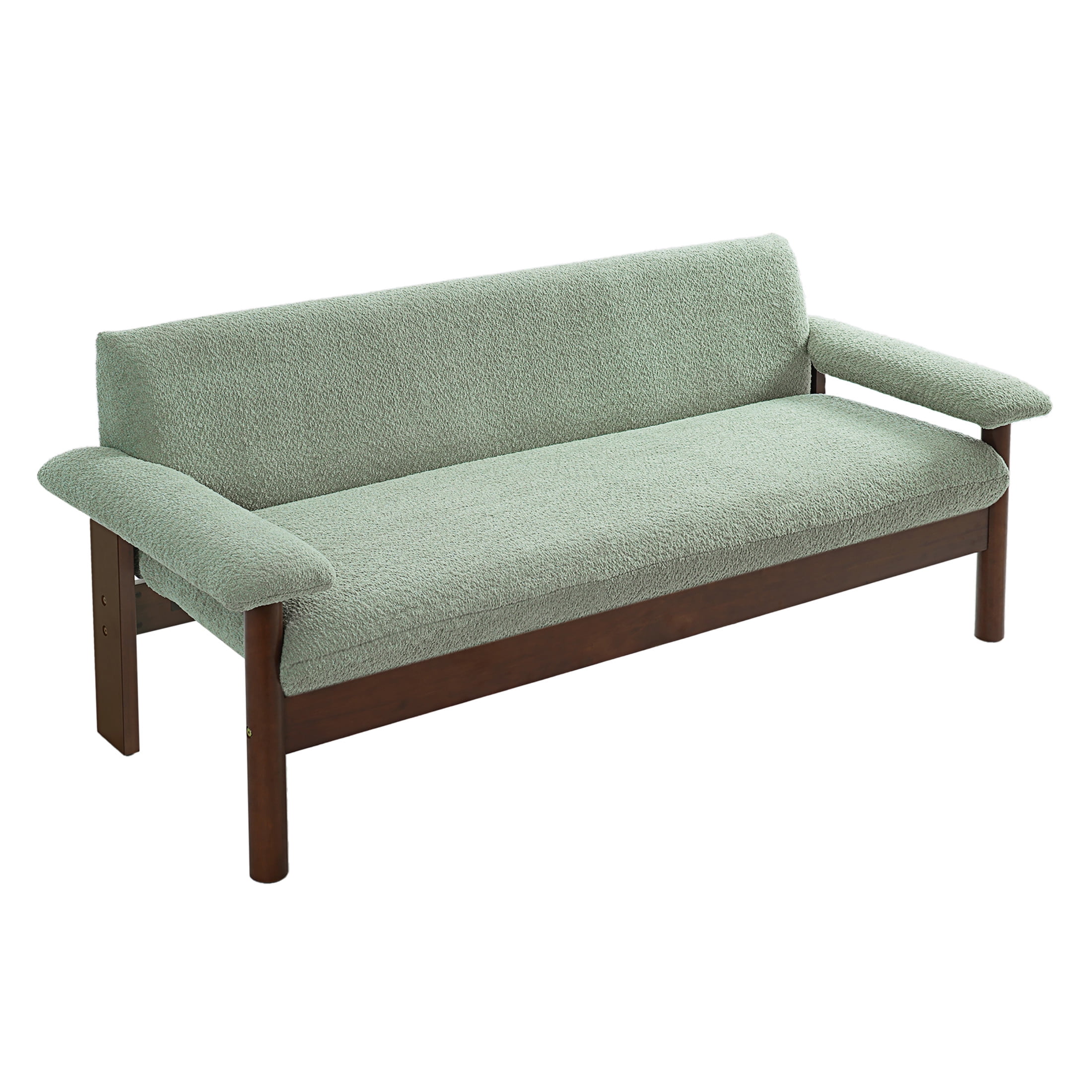 Christopher Knight Home 72.8" Modern Loveseat Sofa, 2-Seater Couch with Armrest Pillows, Green