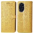 thumbnail image 1 of Funda Cartera FOXDOCK para Honor 200 Pro , Flip PU con Relieve de Gatos y Perros, Tarjetero y Soporte, 1 of 6