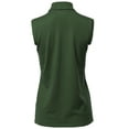 thumbnail image 3 of A2Y Women's Sleeveless Viscose Turtle Neck Sweater Top Olive M, 3 of 5