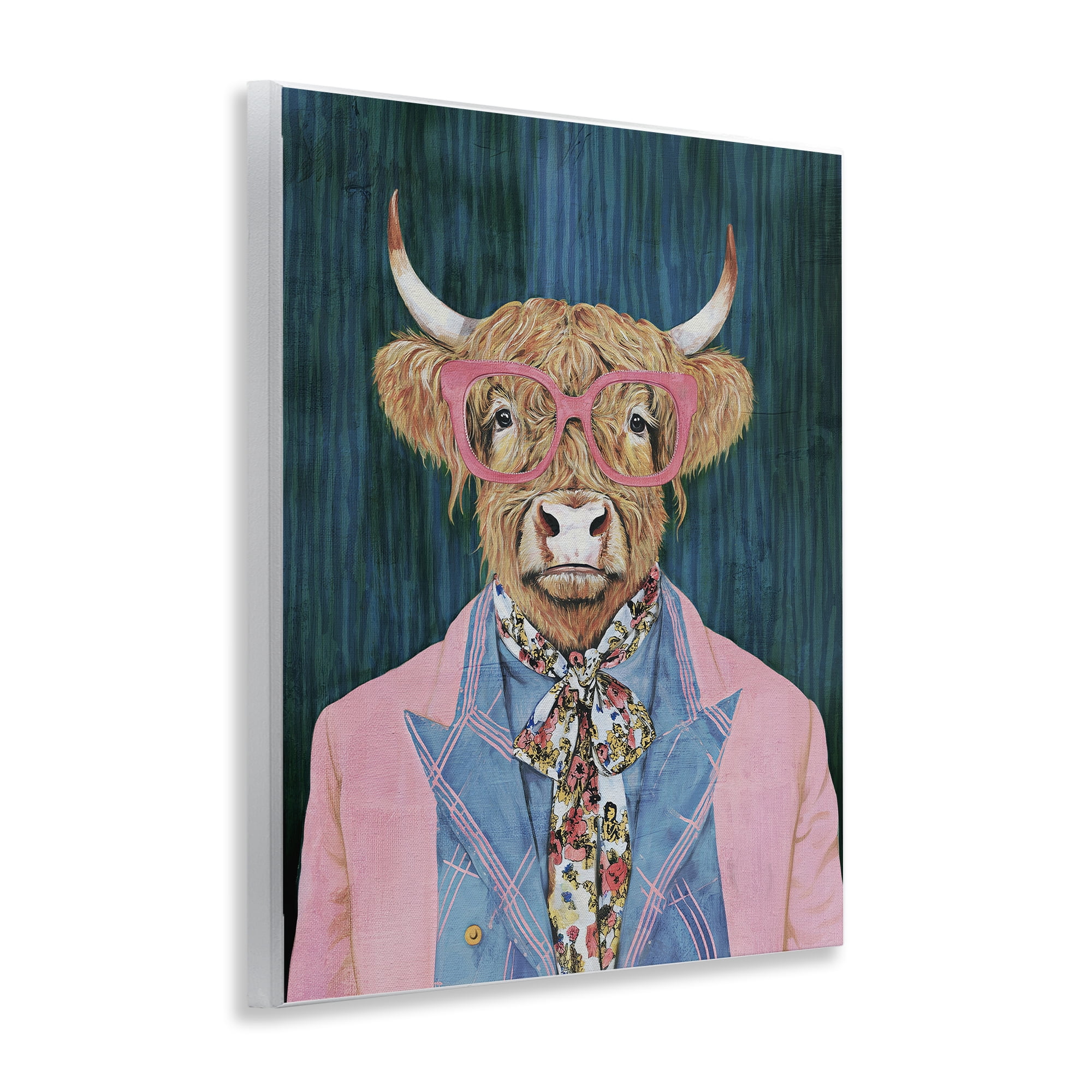 Stupell Industries Gentle Bull Portrait Wall Plaque Art, design by Svetlana Aleynikova