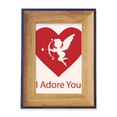 thumbnail image 1 of I Adore You Red Valentine's Day Photo Frame Exhibition Display Art Desktop Painting, 1 of 3